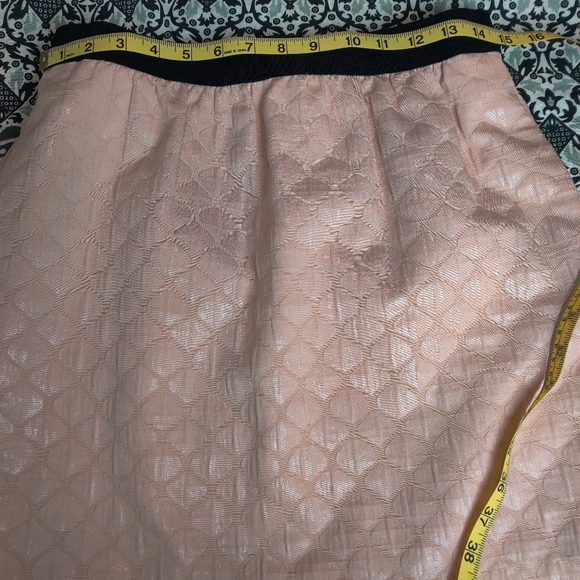 Ann Taylor Loft Pale Pink Embossed Skirt Size 6 - Picture 6 of 14